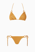 Zimmermann Wanderlust Metallic Bikini Set