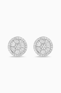 KHAILO SILVER Round Stud Earrings in Sterling Silver