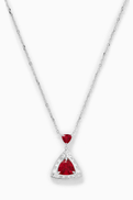 KHAILO SILVER Triangle Drop Necklace in Sterling Silver