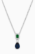 KHAILO SILVER Pearl Drop Necklace in Sterling Silver