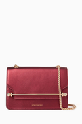 Strathberry East West Mini Shoulder Bag in Leather
