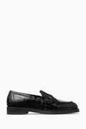 Jimmy Choo Ivy Loafers in Croc-embossed Leather