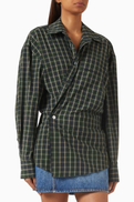 Alexander Wang Pre-styled Wrap Mini Dress in Cotton