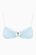 Christopher Esber Ruched Orbit Miniscule Bikini Top