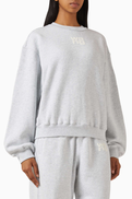 Alexander Wang Puff-logo Sweatshirt in Terry