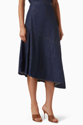 Scanlan Theodore Asymmetrical Skirt in Denim