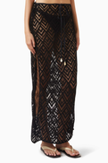 Johanna Ortiz Sheer Soul Maxi Skirt in Cotton
