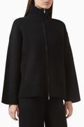 Soft Goat Oversized Cardigan in Double-knit