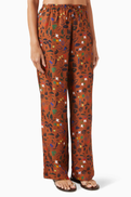 Asceno Aurelia Pants in Silk Twill