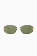Versace Irregular Sunglasses in Metal