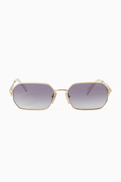Prada Irregular Sunglasses in Metal