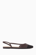 NASS Marcy Slingback Ballerina Flats in Leather