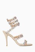 René Caovilla Ren Caovilla Eden Cleo 105 Sandals in Satin