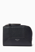 Jimmy Choo DM Compact Zip Wallet in Leather