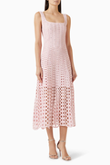Maje Rhinestone-embellished Crochet Dress