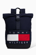 Tommy Hilfiger Heritage Flag Logo Roll-top Backpack
