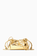 Veronica Beard Small Stash Bag in Metallic Leather