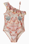 Zimmermann Daylight One-shoulder One-piece Swimsuit