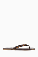 Staud Freja Thong Sandals in Nappa Leather