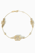 Damas Links DD Iconica Diamond Bracelet in 18kt Gold