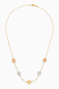 Damas Lace Diamond Necklace in 18kt Gold