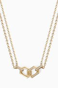 Damas Links Forever Linked Diamond Necklace in 18kt Gold