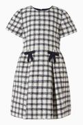 Self-Portrait Check Boucle Dress