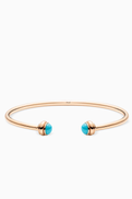 PIAGET Possession Turquoise Open Bangle Bracelet in 18kt Rose Gold