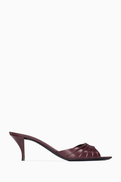 SAINT LAURENT Babylone Mules in Smooth Leather