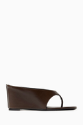 Jude Yaga 85 Wedge Sandals in Leather