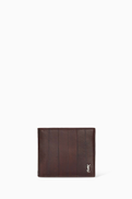 SAINT LAURENT Tiny Cassandre East West Wallet in Eel