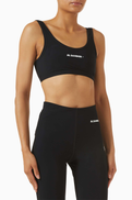 Jil Sander Logo Crop Top