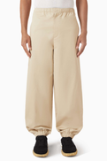 Jil Sander Elasticated Pants in Cotton-blend Poplin
