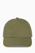 SAINT LAURENT CASSANDRE Cap in Denim Twill