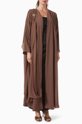 Elna Line Draped Embellished Abaya