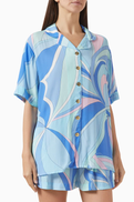 Cin Cin Troppo Bowling Shirt in Viscose