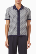 SANDRO Logo Shirt in Knit