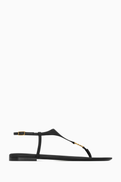 SAINT LAURENT Cassandra Sandals in Leather