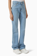 Coperni Boyfriend Belt-trim Jeans in Denim