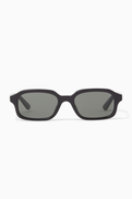 McQueen Rectangle Sunglasses in Acetate