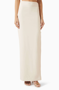 Elisabetta Franchi Slit Pencil Skirt in Crepe