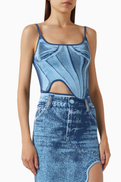 Ph5 Mila Denim-print Tank Top