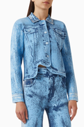 Ph5 Hana Denim-print Oversized Jacket