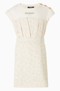 Balmain Logo Buttoned Dress