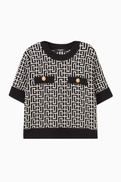 Balmain Logo Knitted Top