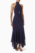 Reformation Mela Open-back Dress in Chiffon