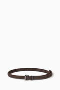 Brunello Cucinelli Monili Braided Belt in Cotton Blend