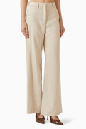 Maje Wide-leg Suit Pants in Viscose Blend
