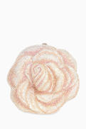 Judith Leiber Rose Blush Clutch Bag