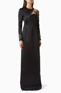 Tracy Studio Embellished Gown in Taffeta Mikado
